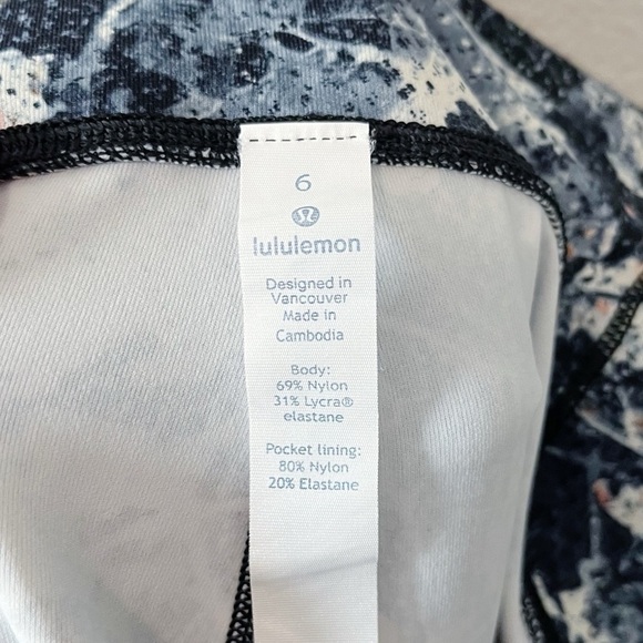 Lululemon Speed Up Crop *21” Legging Spring Bloom Floral Print Size 6 Women’s - Picture 7 of 11